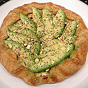 Avocado Gallette with Pistachio Pastry