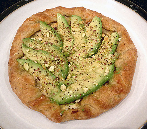 Avocado Gallette with Pistachio Pastry