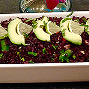 Asian Avocado and Black Rice Salad